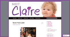 Desktop Screenshot of meetclaire.clairescrusade.org