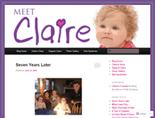 Tablet Screenshot of meetclaire.clairescrusade.org
